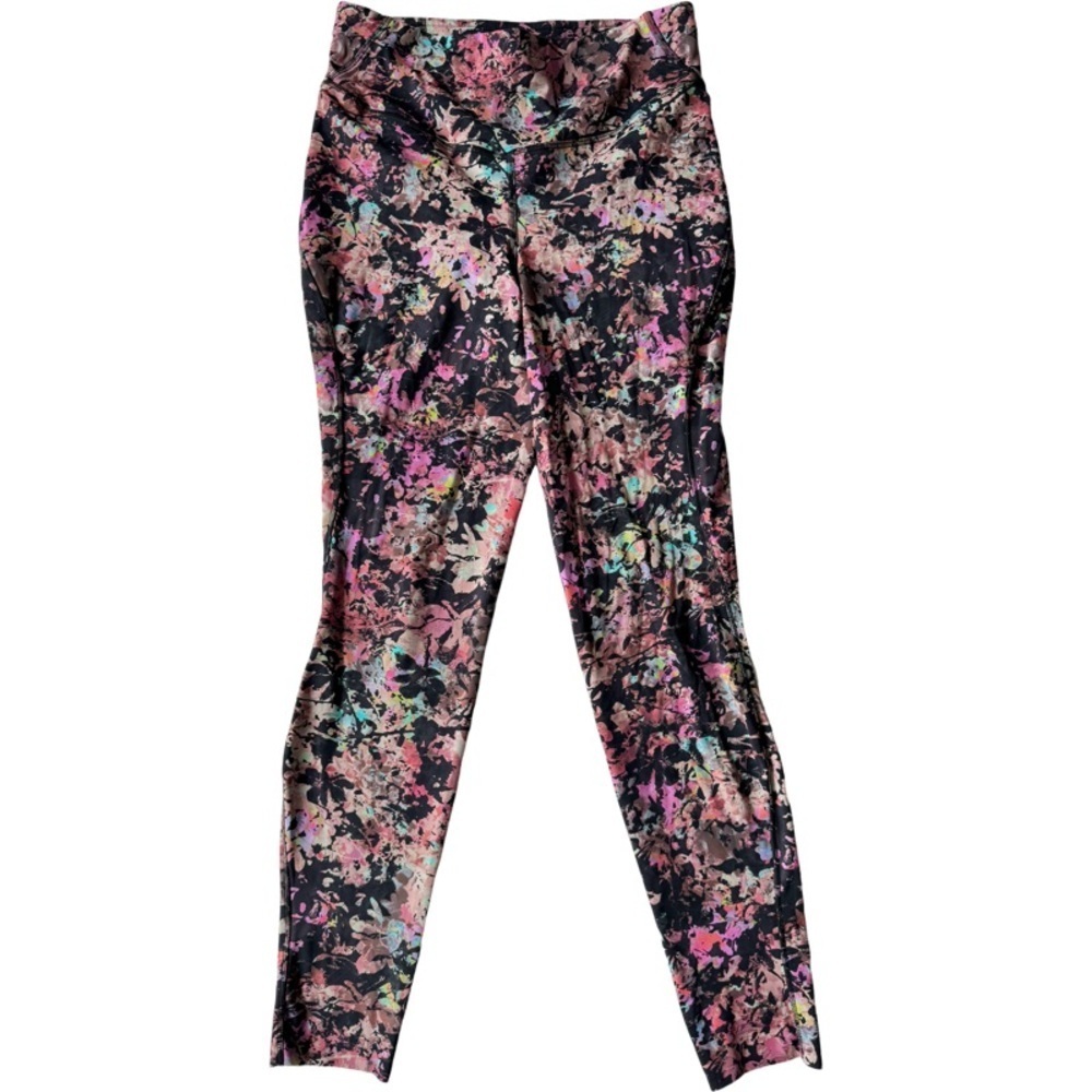 Lululemon Base Pace HR Stencil Blossom Red Multi leggings size 8